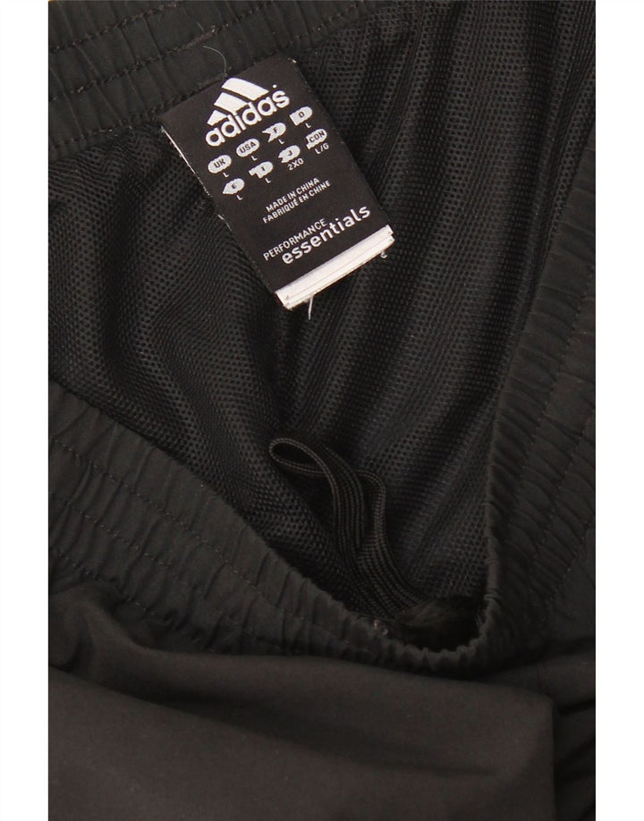 Ανδρικό αθλητικό σορτς Adidas μεγάλο μαύρο πολυεστέρα