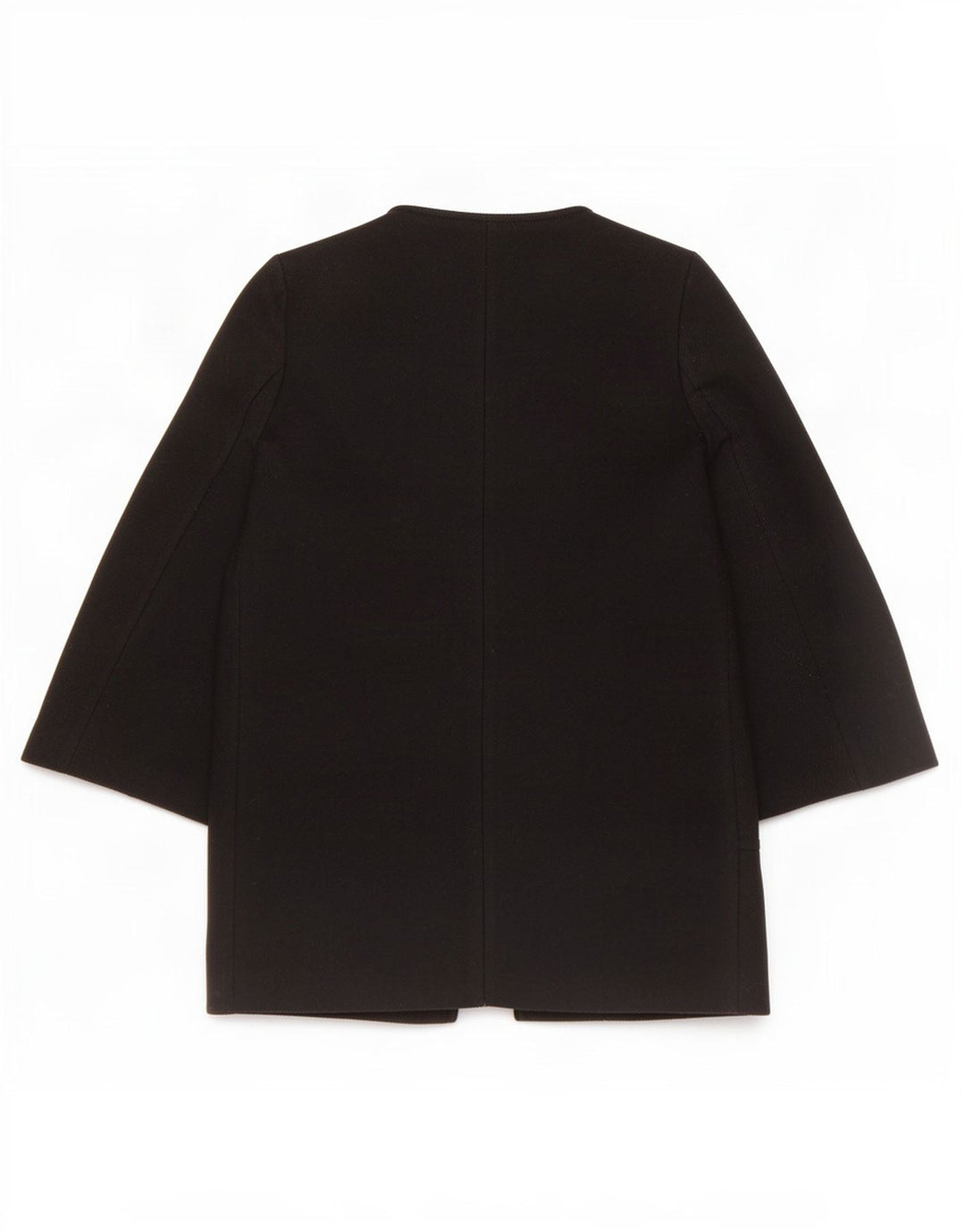 Zara Γυναικείο Πανωφόρι UK 10 Small Black Wool