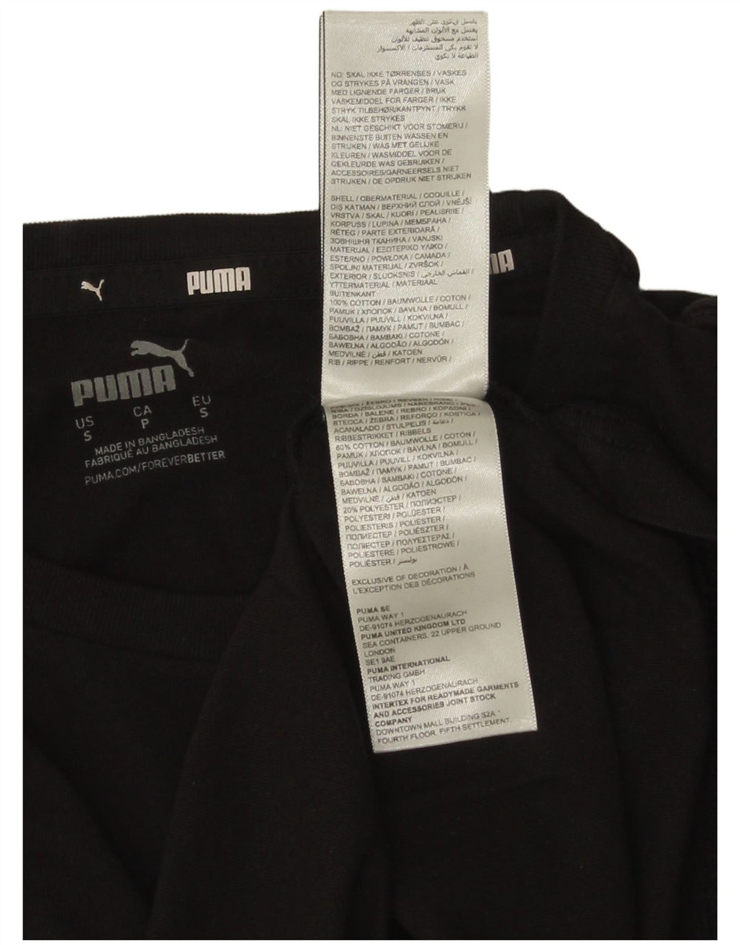 Ανδρικό γραφικό μπλουζάκι Puma, μικρό μαύρο βαμβακερό
