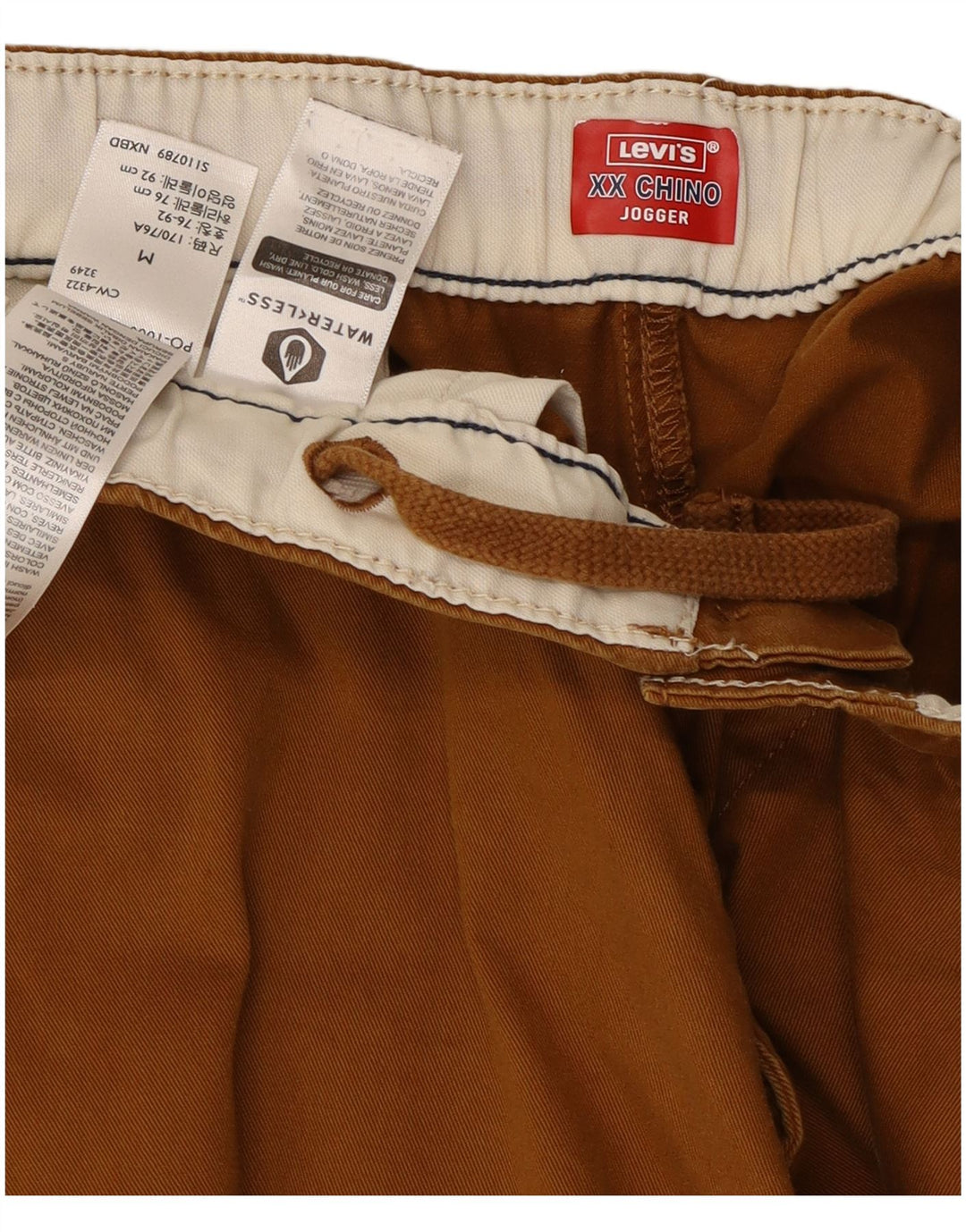 Levi's Mens Joggers Chino Παντελόνι Medium W32 L28 Καφέ Βαμβακερό