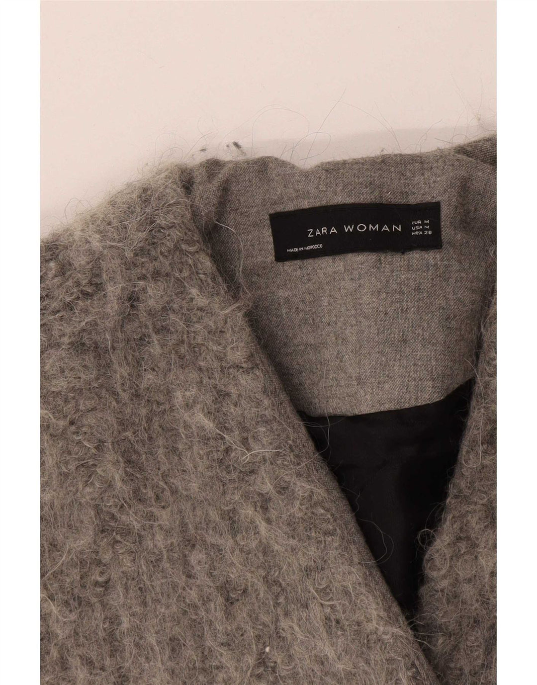Zara Γυναικείο Πανωφόρι UK 14 Medium Grey