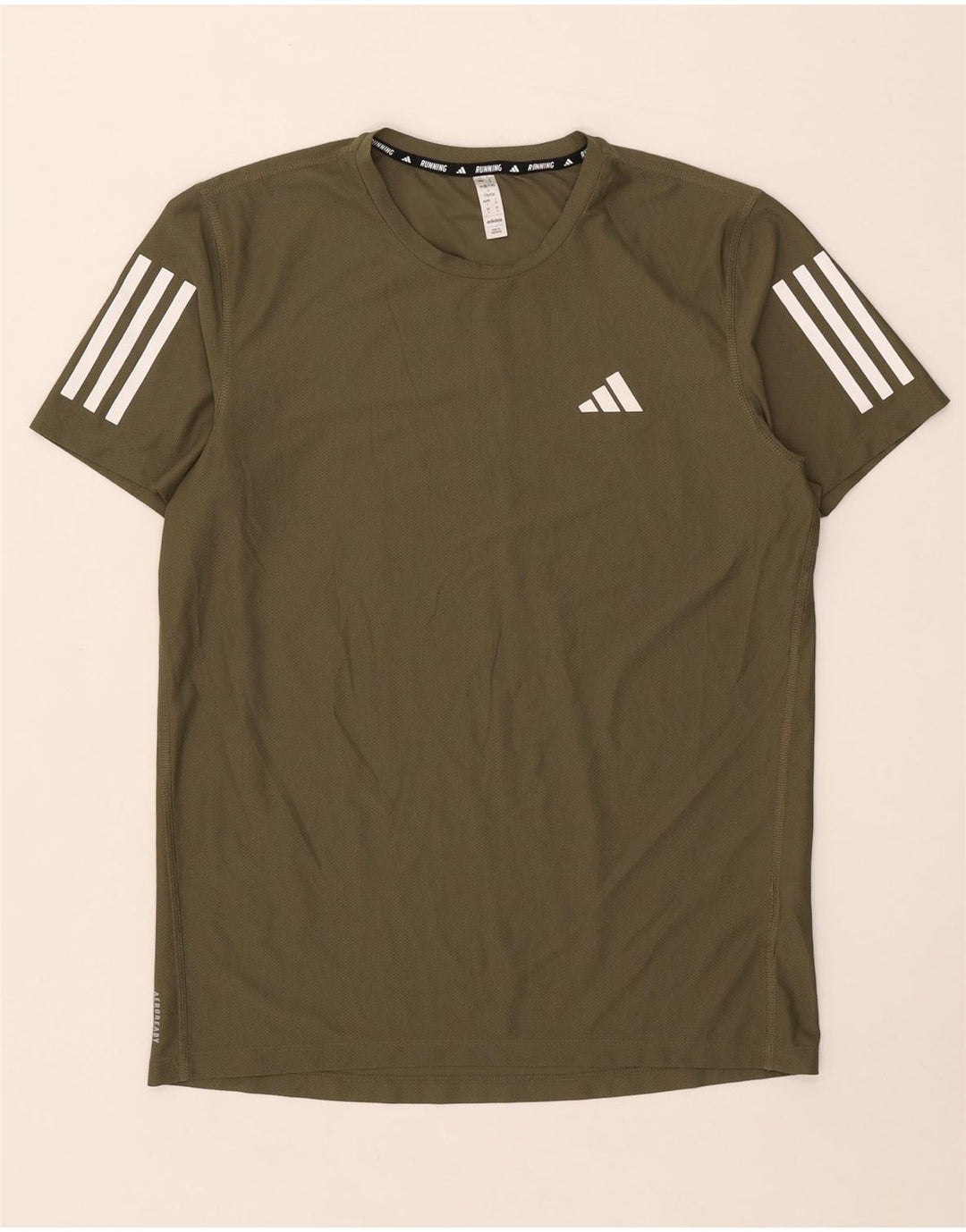 Ανδρικό T-Shirt Adidas Top Small Khaki Polyester