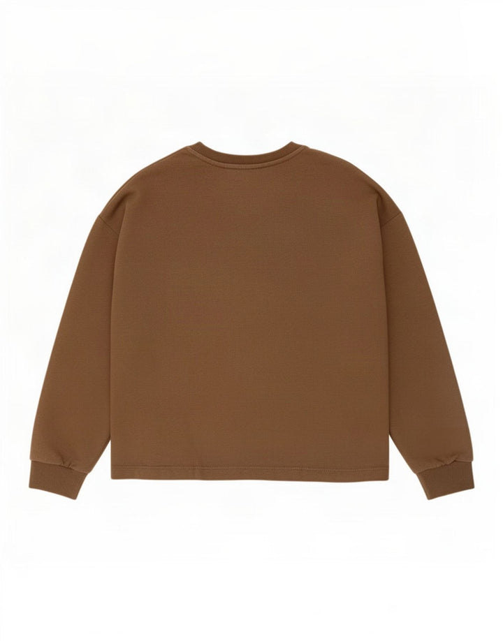 Zara Γυναικεία φούτερ μεγάλου μεγέθους Jumper UK 10 Small Khaki Geometric