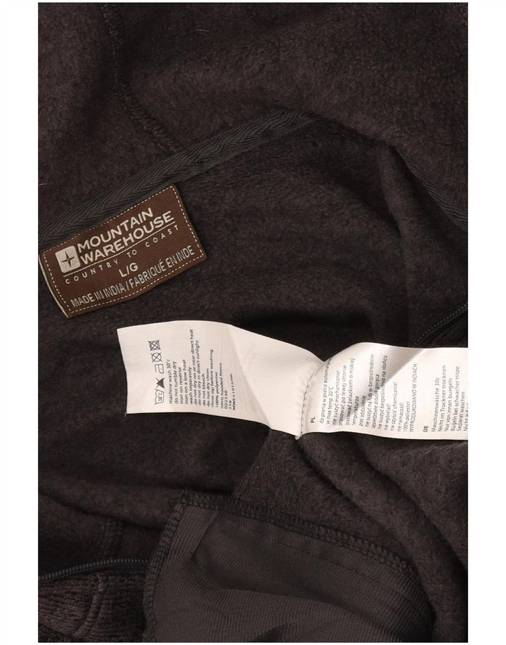 Ανδρικό πουλόβερ με κουκούλα με φερμουάρ Mountain Warehouse Μεγάλο γκρι πολυεστέρα
