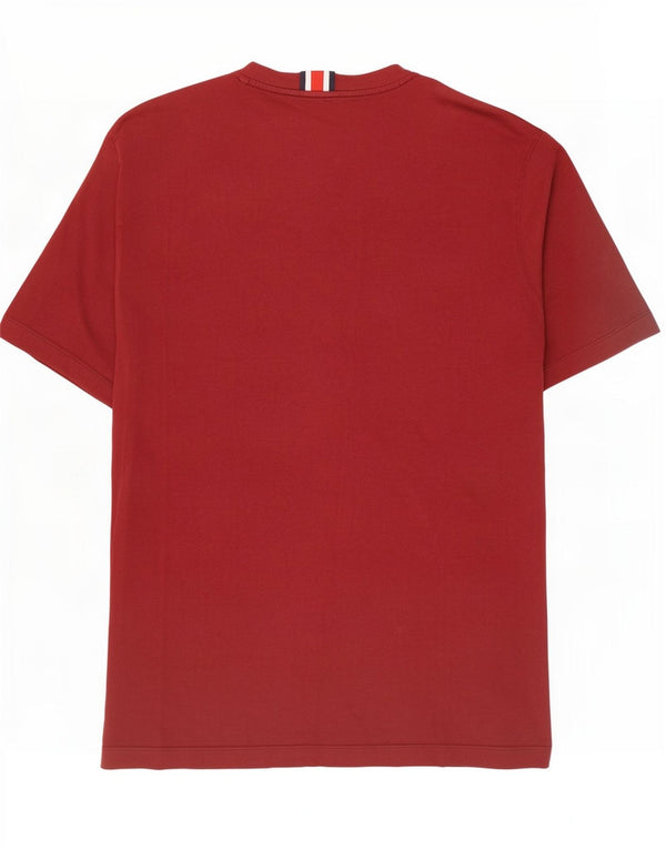 Ανδρικό γραφικό T-Shirt Tommy Hilfiger Top Large Maroon Βαμβακερό