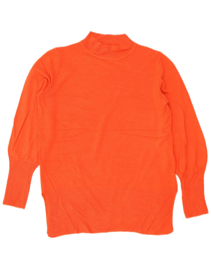 Marks & Spencer Γυναικείο πουλόβερ με λαιμό χελώνα UK 14 Medium Orange