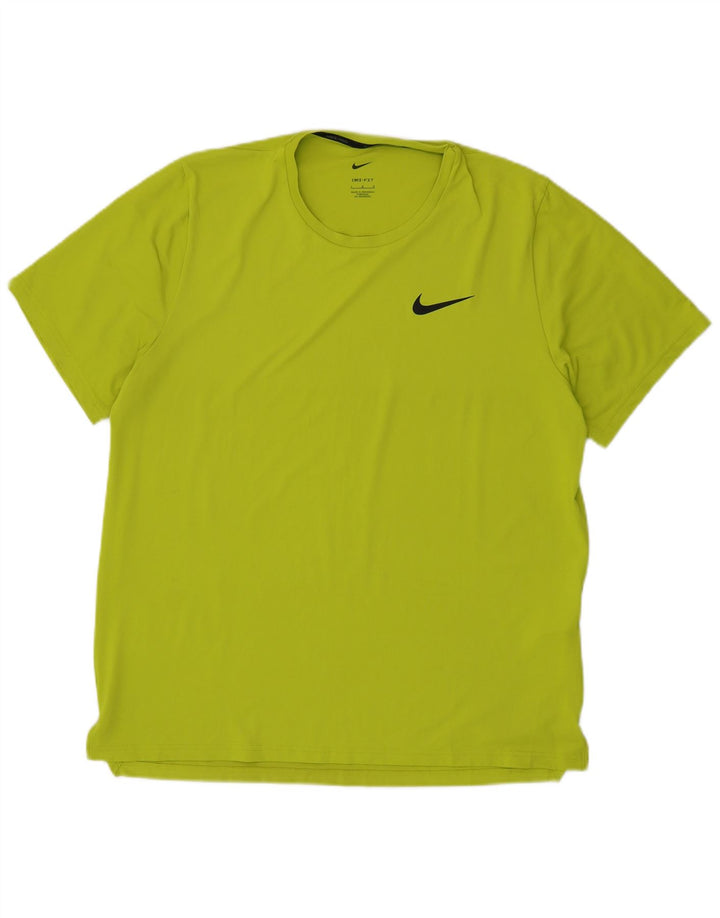 Ανδρικό T-Shirt Nike Dri Fit Top Large Green Polyester