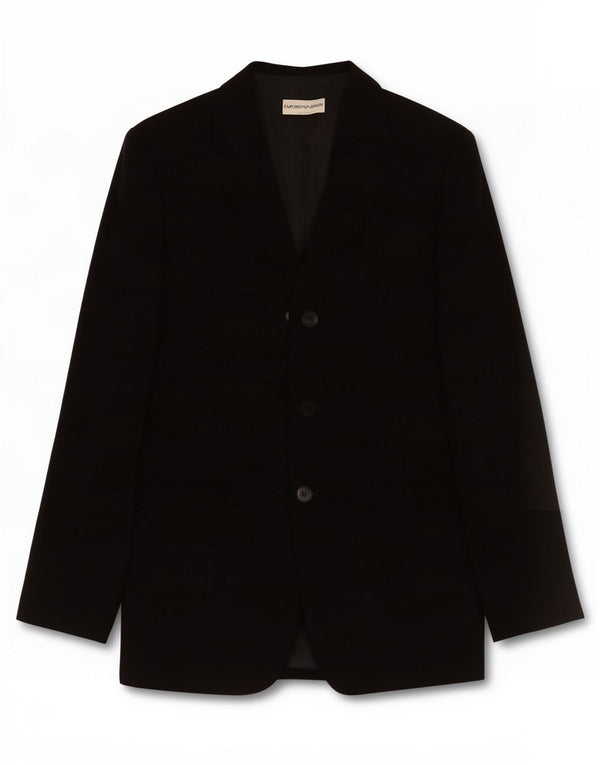Emporio Armani Γυναικείο σακάκι 3 κουμπιών σακάκι IT 40 Small Black Polyester
