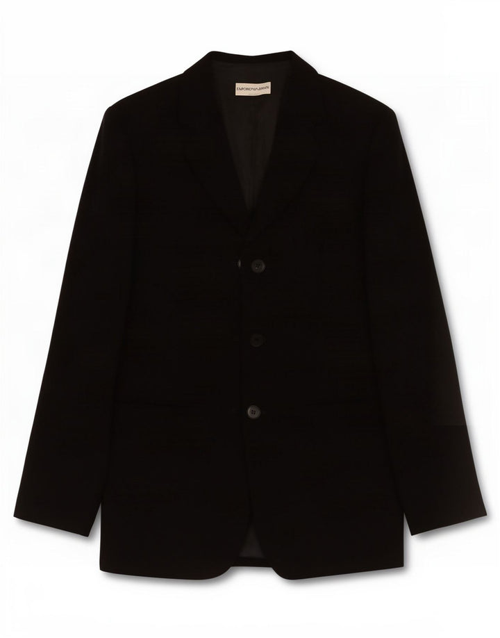 Emporio Armani Γυναικείο σακάκι 3 κουμπιών σακάκι IT 40 Small Black Polyester