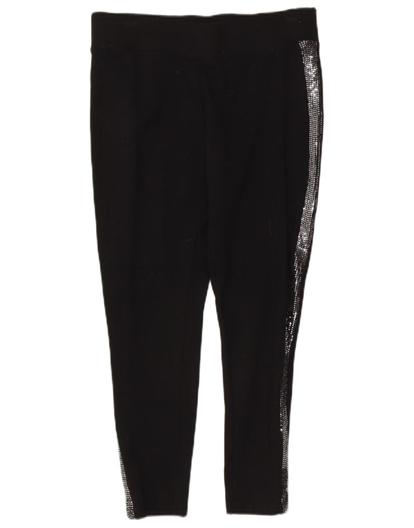 Marks & Spencer Γυναικείο Skinny Cropped Παντελόνι UK 14 Large W32 L24 Black