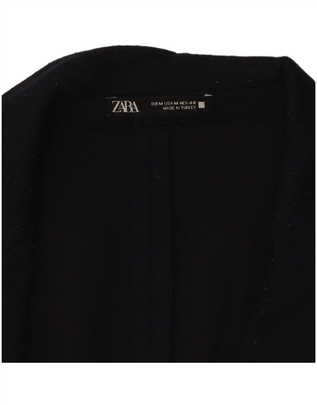 Zara Ανδρικό μπουφάν blazer 2 κουμπιών UK 38 Medium Navy Blue Polyester