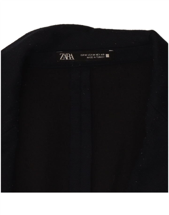 Zara Ανδρικό μπουφάν blazer 2 κουμπιών UK 38 Medium Navy Blue Polyester
