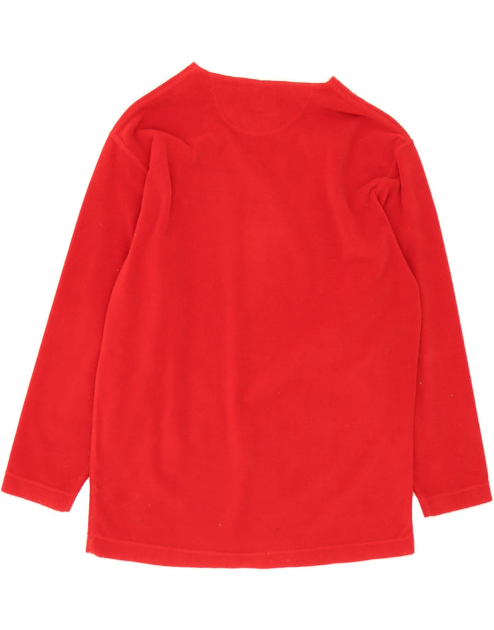 CHERVO Womens Fleece Jumper EU 40 Medium Red Polyester Vintage Chervo and Second-Hand Chervo from Messina Hembry 