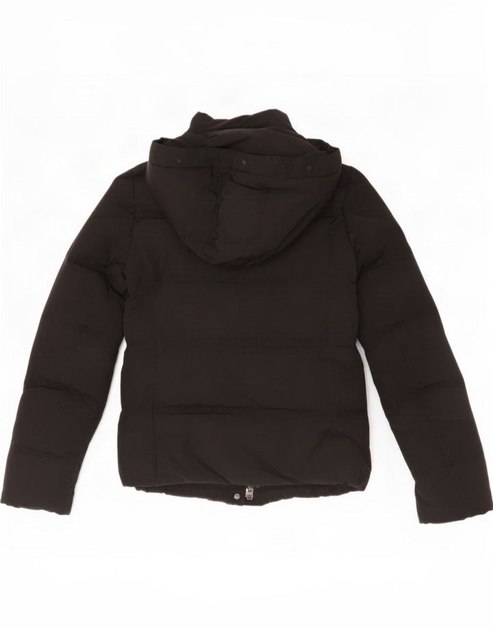 Woolrich Γυναικείο μπουφάν με κουκούλα UK 6 XS μαύρο πολυεστέρα