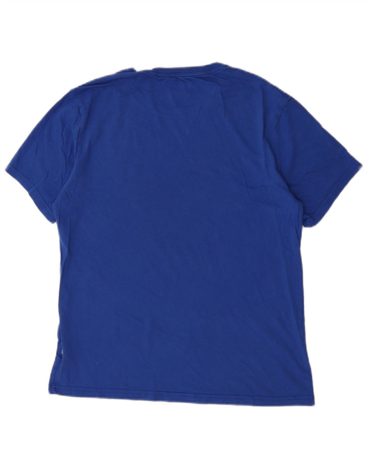 Ανδρικό γραφικό T-Shirt Converse Top από μεσαίο μπλε βαμβακερό
