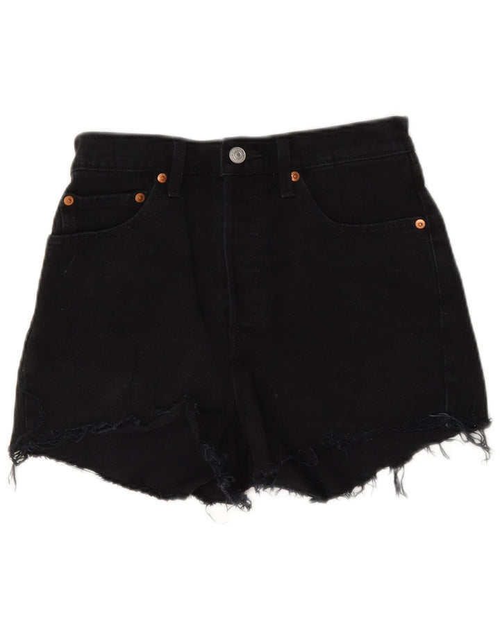 Γυναικείο τζιν σορτς Levi's Distressed W27 Μικρό μαύρο βαμβακερό