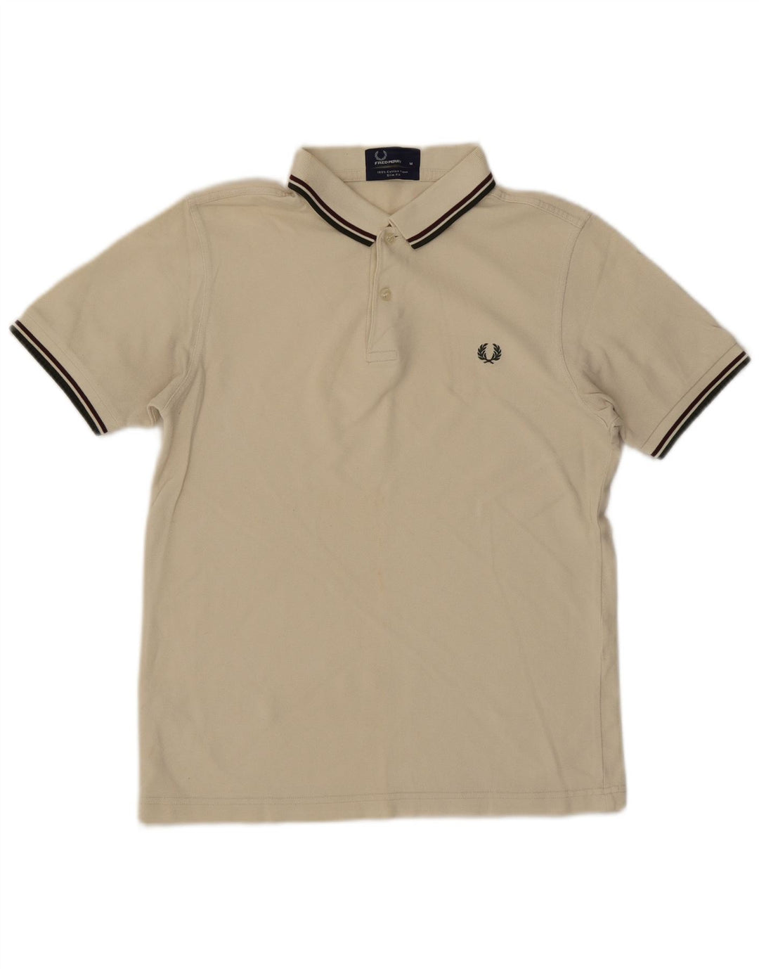 Fred Perry Ανδρικό πουκάμισο Polo Slim Fit Βαμβακερό σε μεσαίο υπόλευκο
