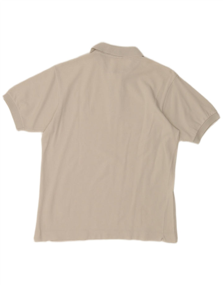 Ανδρικό μπλουζάκι πόλο LACOSTE Νούμερο 3 Μικρό λευκό βαμβακερό