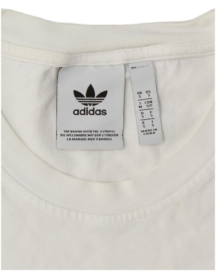 Ανδρικό γραφικό μπλουζάκι ADIDAS Top Small White