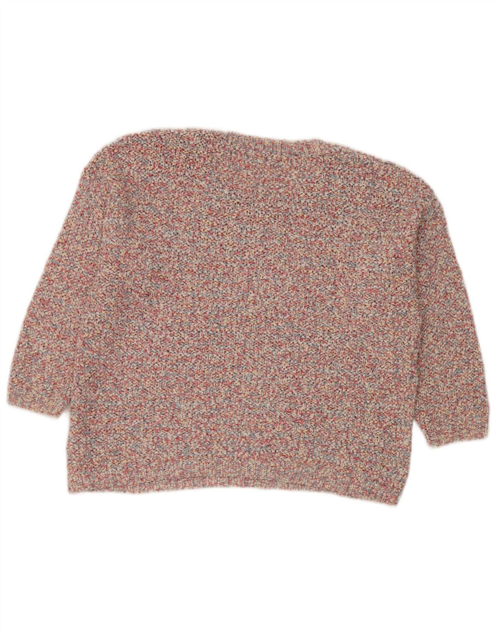 MARKS & SPENCER Γυναικείο πουλόβερ με λαιμόκοψη Crop Crew UK 14 Large Pink