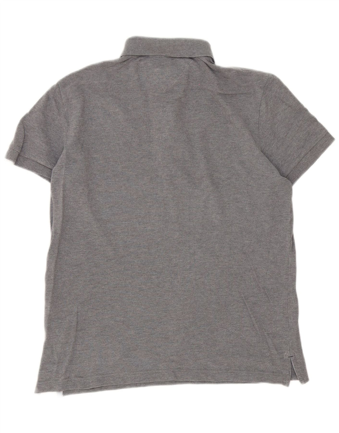 Tommy Hilfiger Ανδρικό πουκάμισο Polo Custom Fit Μικρό γκρι βαμβακερό