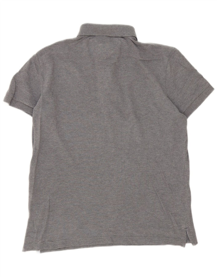 Tommy Hilfiger Ανδρικό πουκάμισο Polo Custom Fit Μικρό γκρι βαμβακερό