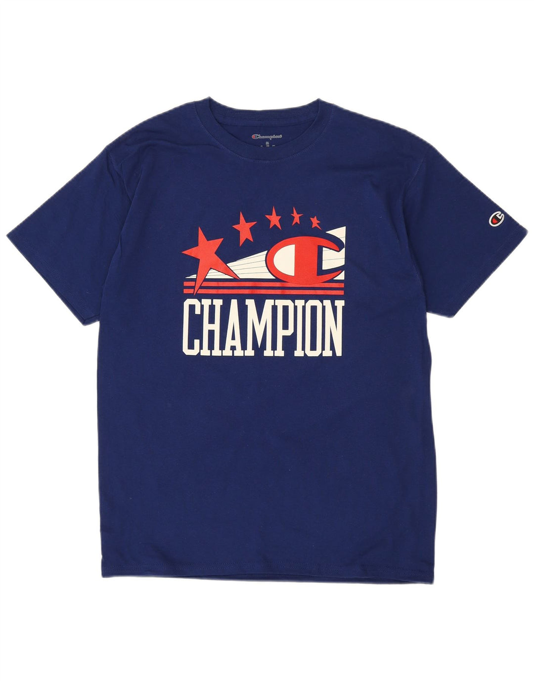 Ανδρικό γραφικό T-shirt CHAMPION Top Medium Navy Blue βαμβακερό