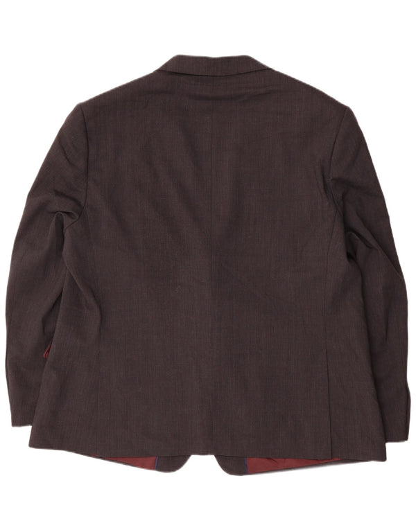 Marks & Spencer Ανδρικό σακάκι σακάκι με 2 κουμπιά UK 48 2XL γκρι μαλλί