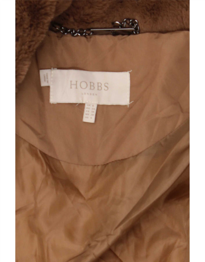 Hobbs Γυναικείο παλτό με επένδυση UK 8 Small Brown Colorblock Polyester