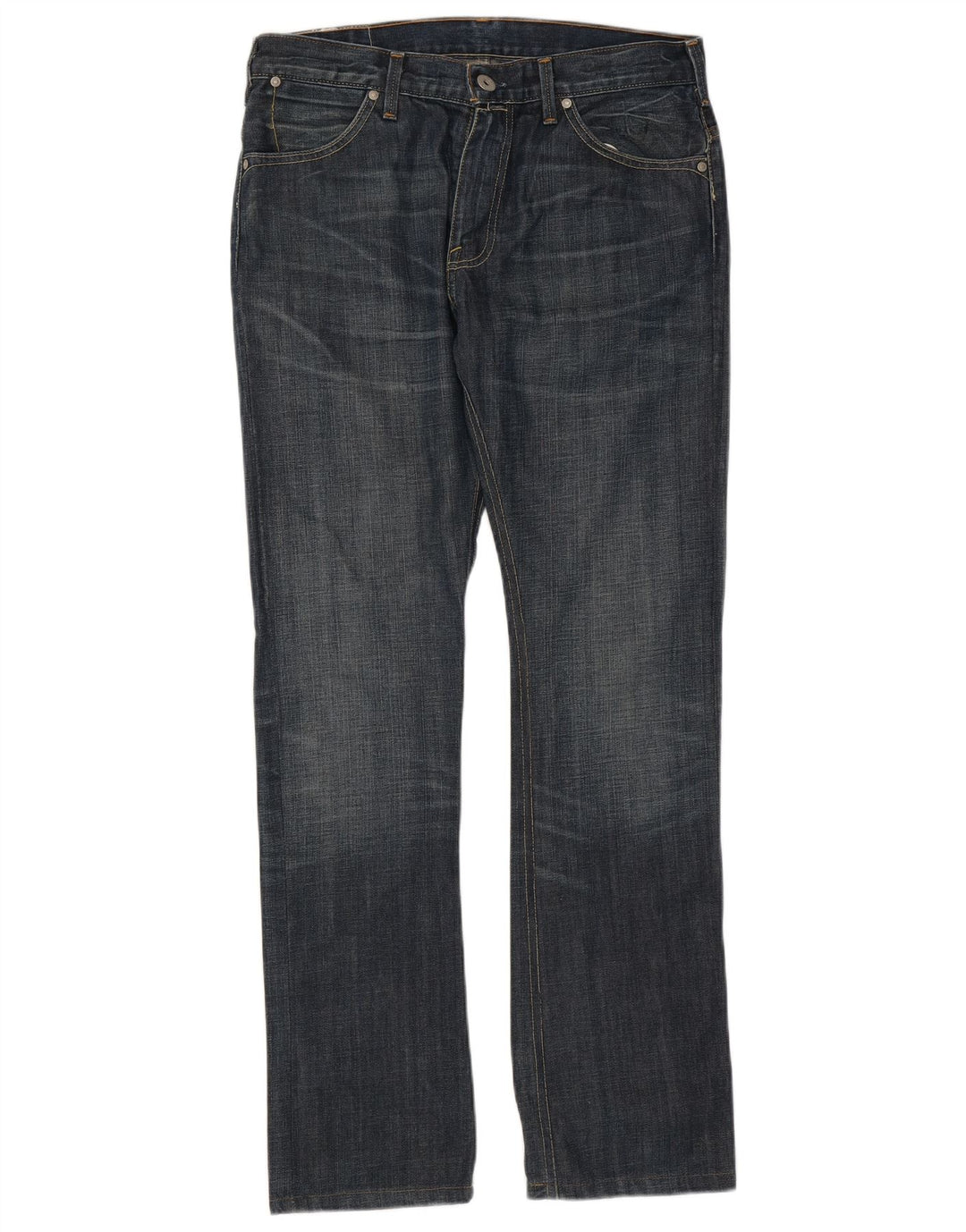 Ανδρικό τζιν Levi's Straight W33 L34 Navy Blue Cotton