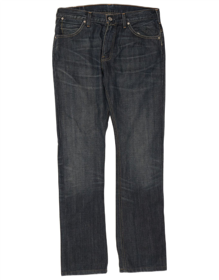 Ανδρικό τζιν Levi's Straight W33 L34 Navy Blue Cotton