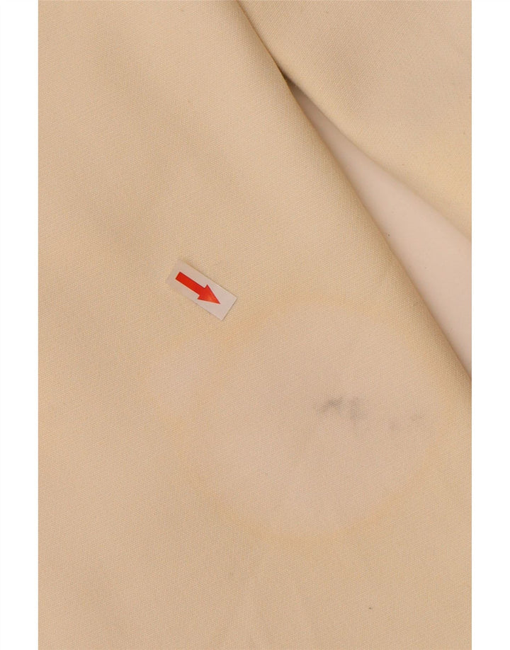 Zara Γυναικείο Παλτό UK 16 Large Off White Polyester
