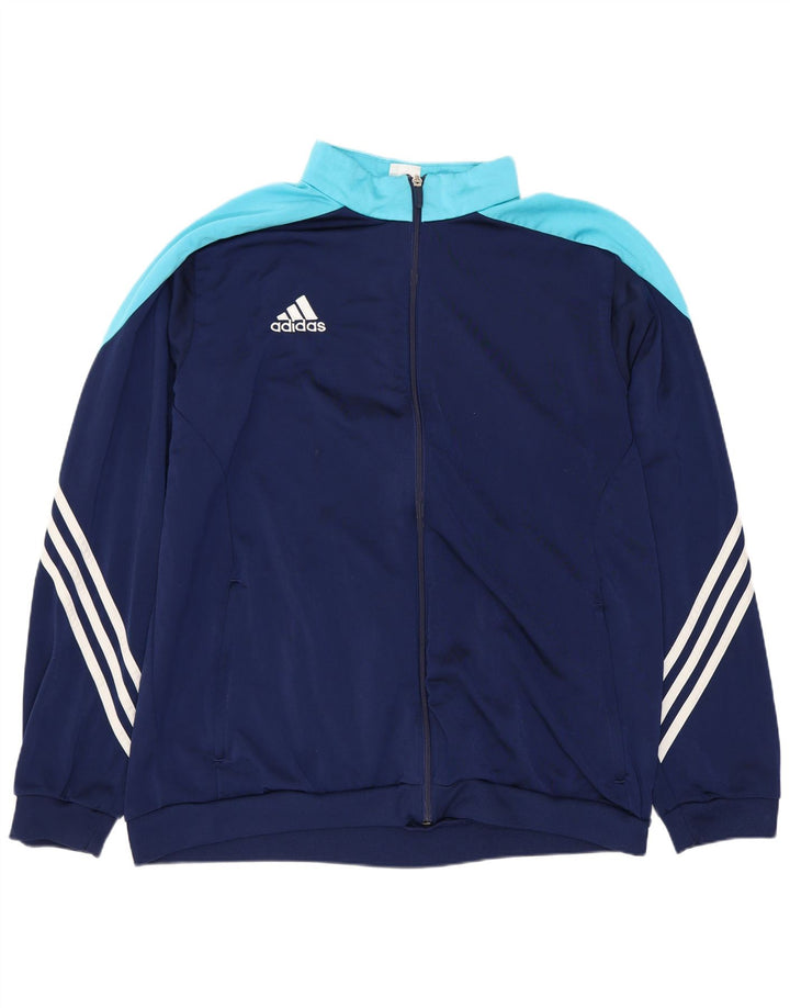 Ανδρική φόρμα ADIDAS XL Navy Blue Colorblock Polyester
