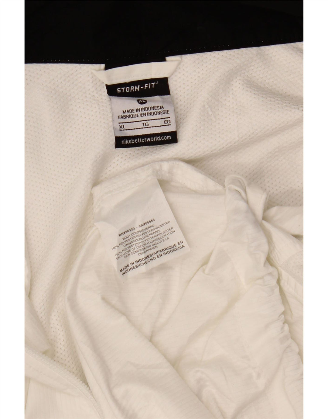 Ανδρικό μπουφάν Nike Storm-Fit Windbreaker UK 42 XL White Colourblock