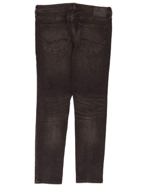 Jack & Jones Ανδρικό Liam Skinny Jeans W36 L32 Μαύρο βαμβακερό