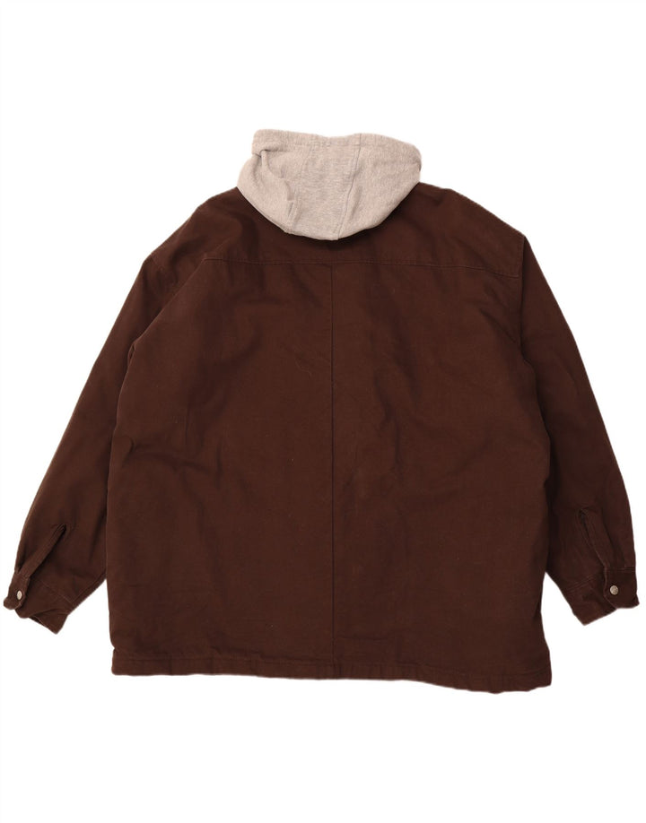 DICKIES Ανδρικό μπουφάν με κουκούλα UK 36 Small Brown Colourblock