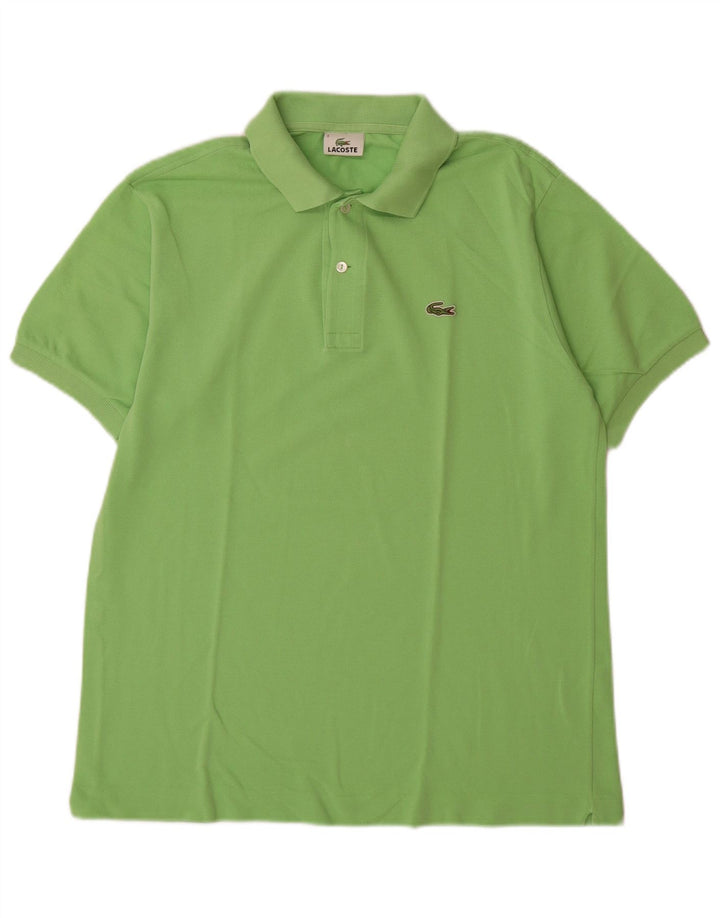 Ανδρικό μπλουζάκι πόλο Lacoste, Μέγεθος 4, Μεσαίο πράσινο βαμβακερό