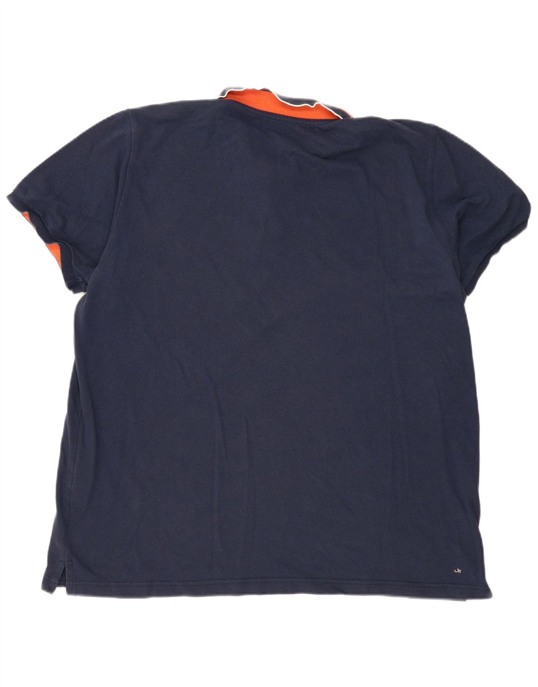 Ανδρικό μπλουζάκι πόλο ADIDAS 2XL Navy Blue Colorblock Βαμβακερό