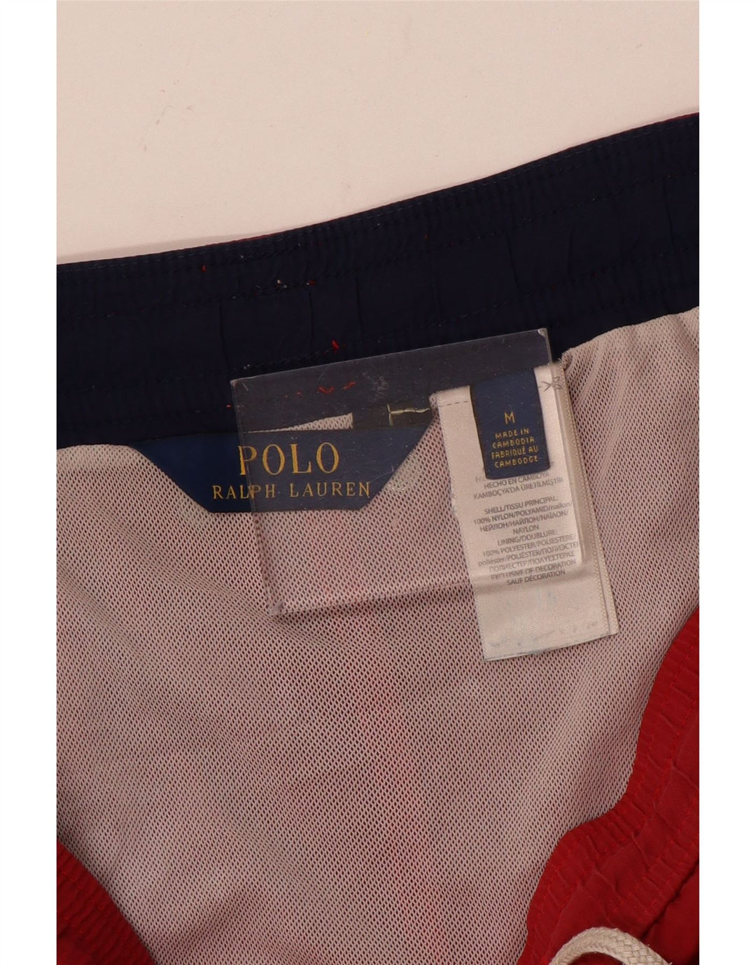 Ανδρικό σορτς κολύμβησης Polo Ralph Lauren, μεσαίο κόκκινο νάιλον