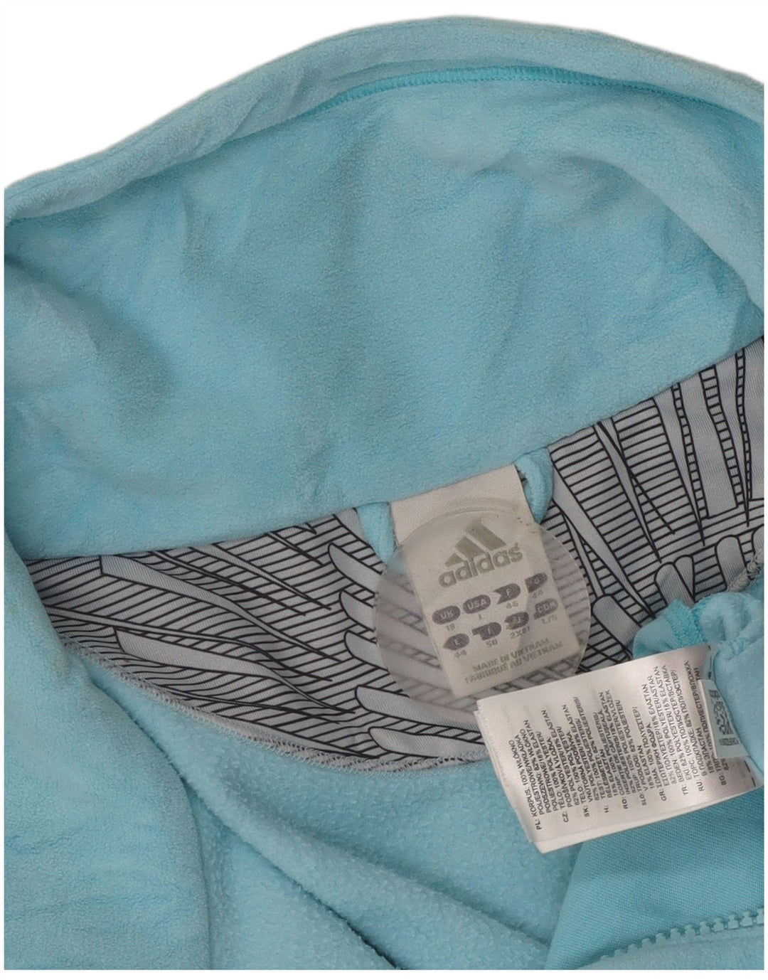 Γυναικείο Fleece Jacket Adidas UK 18 XL Blue Polyester