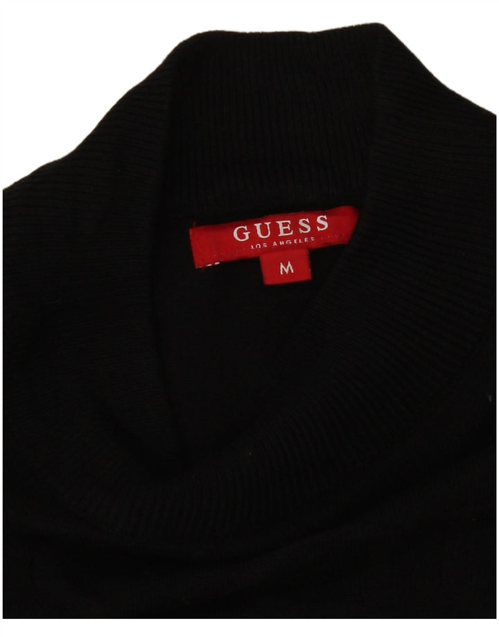 Guess Γυναικείο Γραφικό Φόρεμα UK 12 μεσαία μαύρη βισκόζη