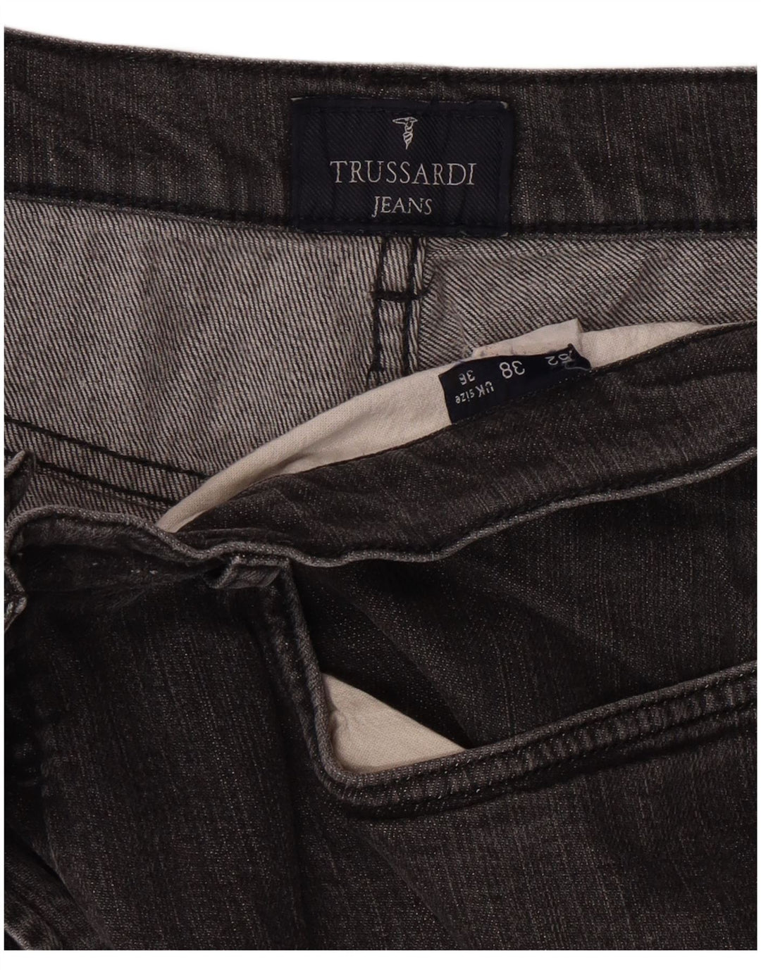 TRUSSARDI Ανδρικό τζιν ίσιο W36 L29 Γκρι