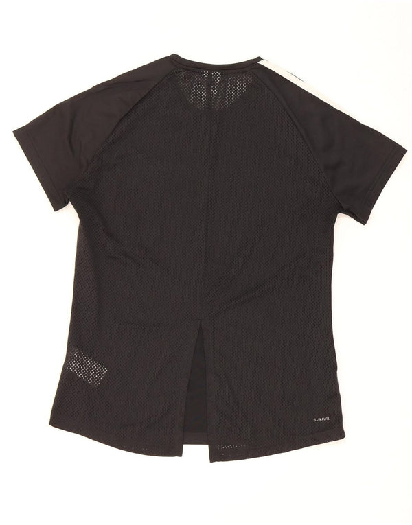 Adidas Γυναικείο T-Shirt Climalite Top UK 12/14 Medium Black Polyester