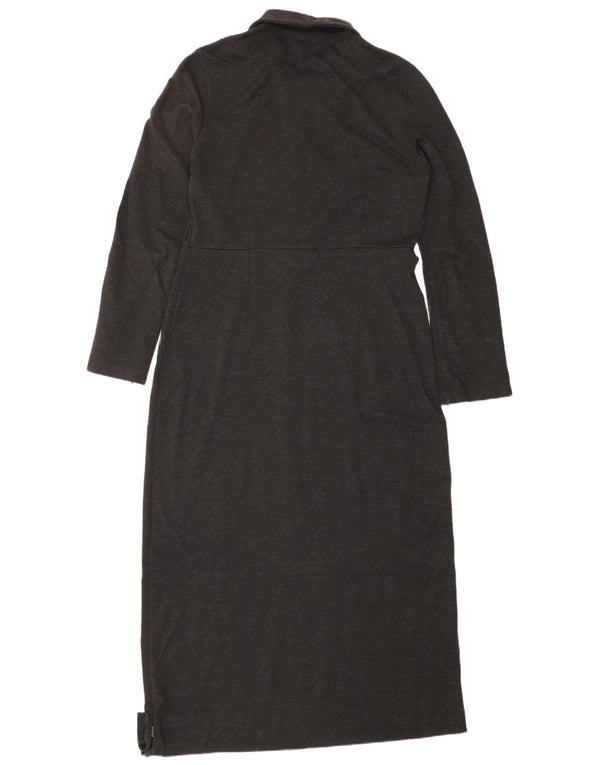 EDDIE BAUER Γυναικείο μακρυμάνικο μάξι φόρεμα UK 10 Small Grey