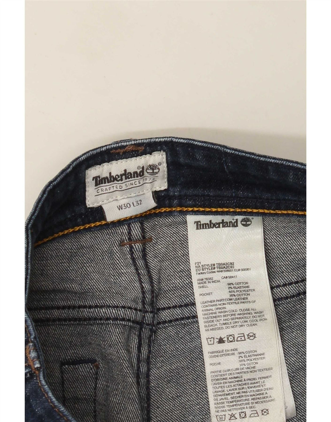 Timberland Γυναικείο Slim Jeans W30 L32 Navy Blue Cotton