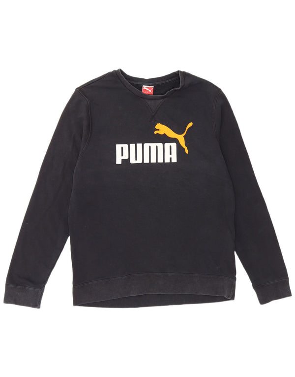 Ανδρικό γραφικό φούτερ Puma Jumper Large Navy Blue