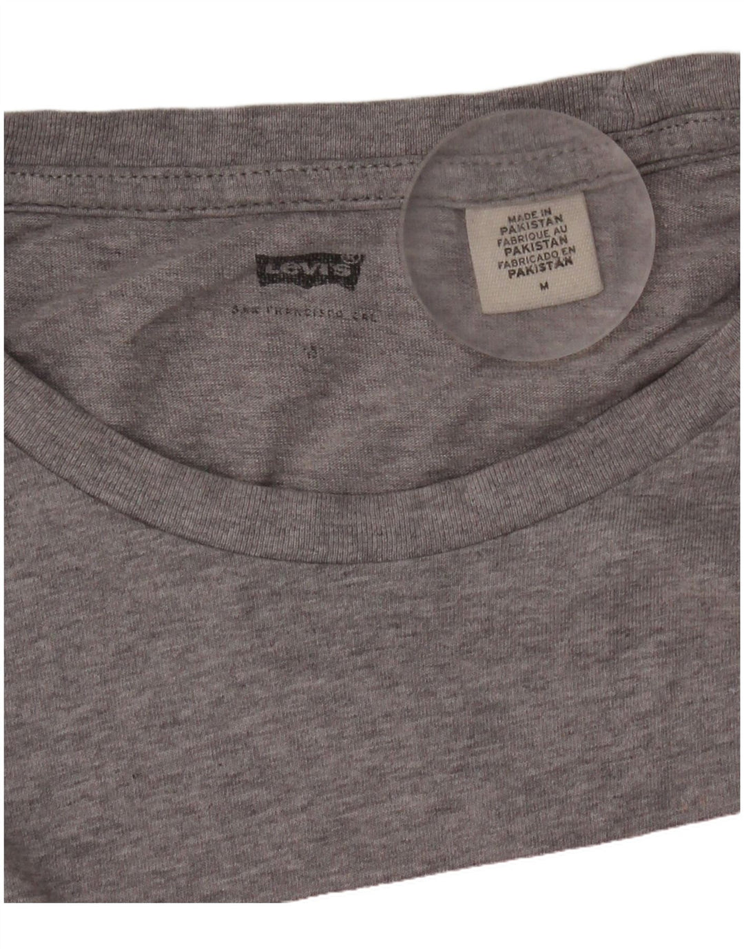 LEVI'S Mens Graphic T-Shirt Top Medium Grey Flecked