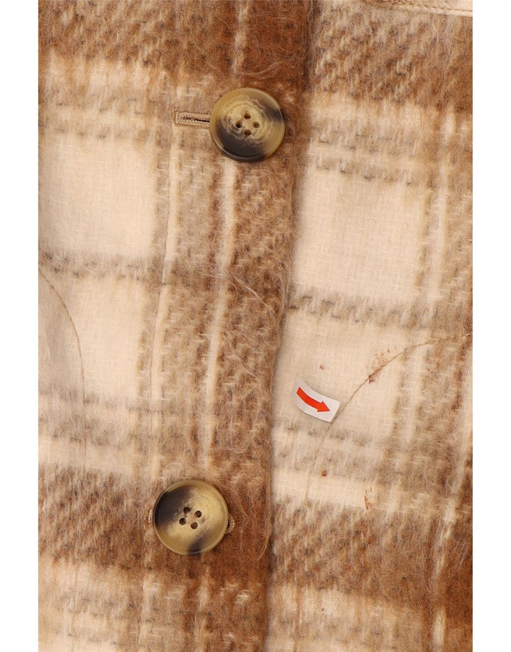 Marks & Spencer Γυναικείο Utility Jacket UK 8 Small Brown Καρό Πολυεστέρας