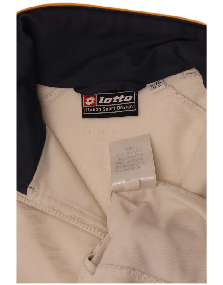 Ανδρική φόρμα Lotto Top Jacket XL Off White Colourblock Polyester