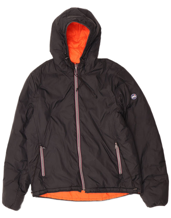 Ανδρικό Mistral Hooded Reversible Windbreaker Jacket UK 42 XL Black Polyamide